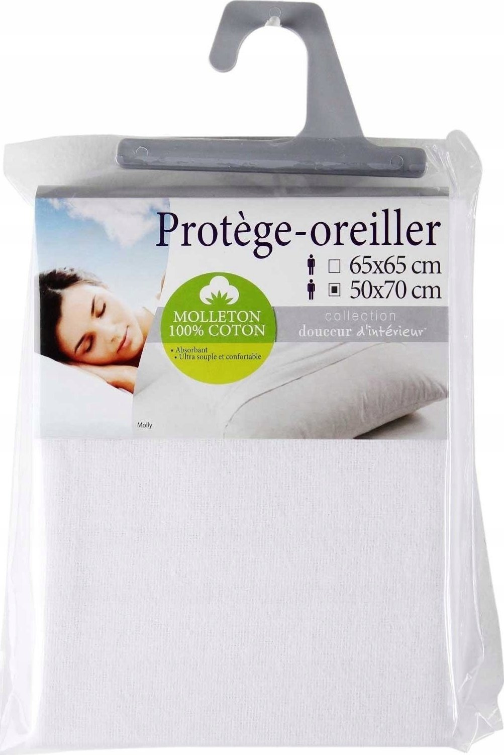 Douceur d`Interieur Poszewka na poduszkę 50 x 70 cm biała, MOLLY