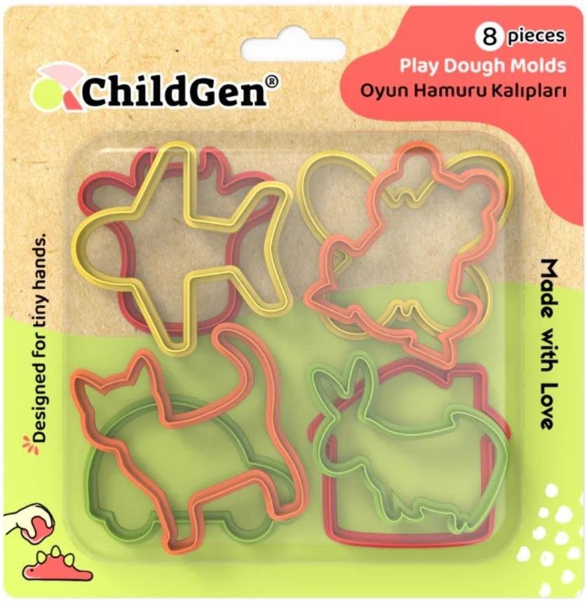 Foremki do modelowania ciastoliny 8szt EDUKAMP