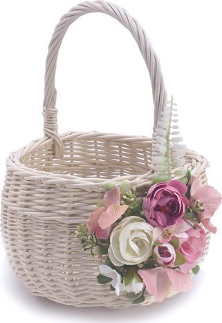 Wnuk Koszyczek Wielkanocny (Biały/20/Kwiat)