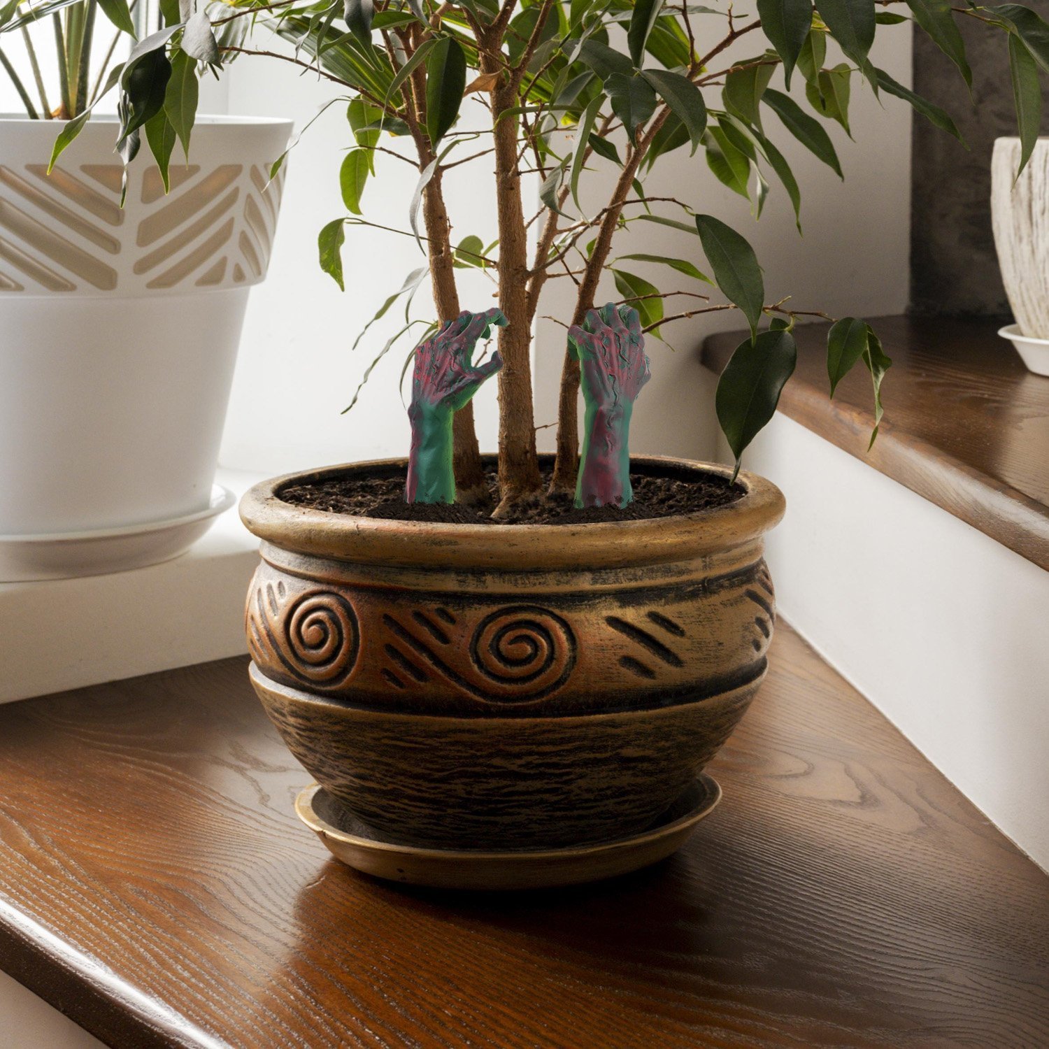 Thumbs Up Mad Monkey - Zombie Ręce do doniczki