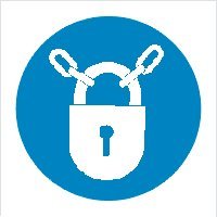 Pn. AH015 Nakaz stosowania zamknięcia - folia samoprzylepna PCV