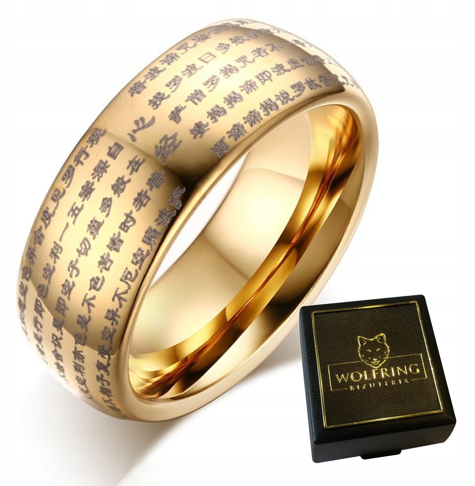 OBRĄCZKA PIERŚCIEŃ z Wolframu WOLFRING EU19 US09