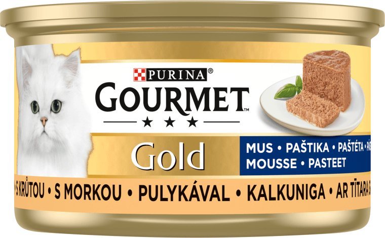 Gourmet Gourmet Gold Karma dla kotów mus z indykiem 85 g