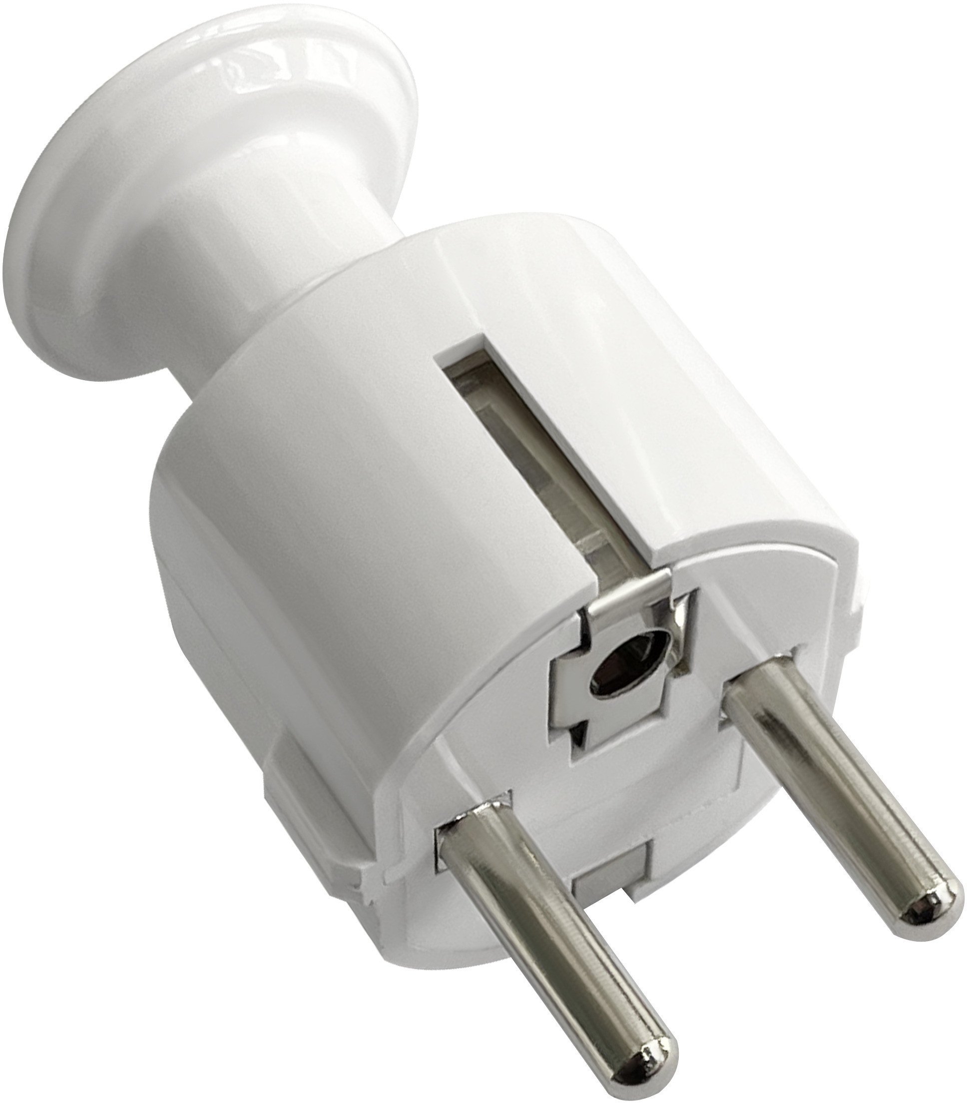 Wtyczka prosta Uni-Schuko 16A, 230V, biała