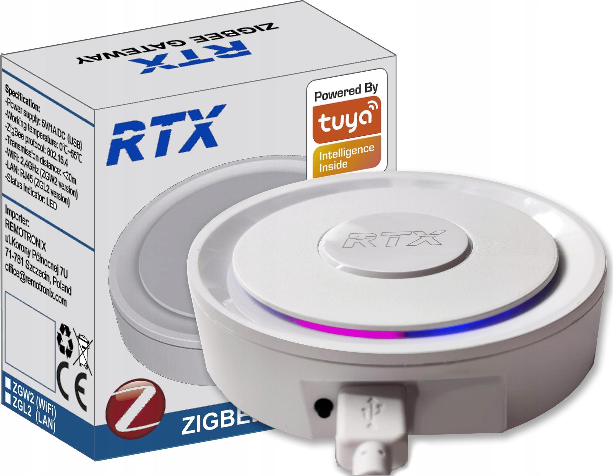 RTX Centralka Bramka RTX ZigBee 3.0 TUYA Smart # WiFi