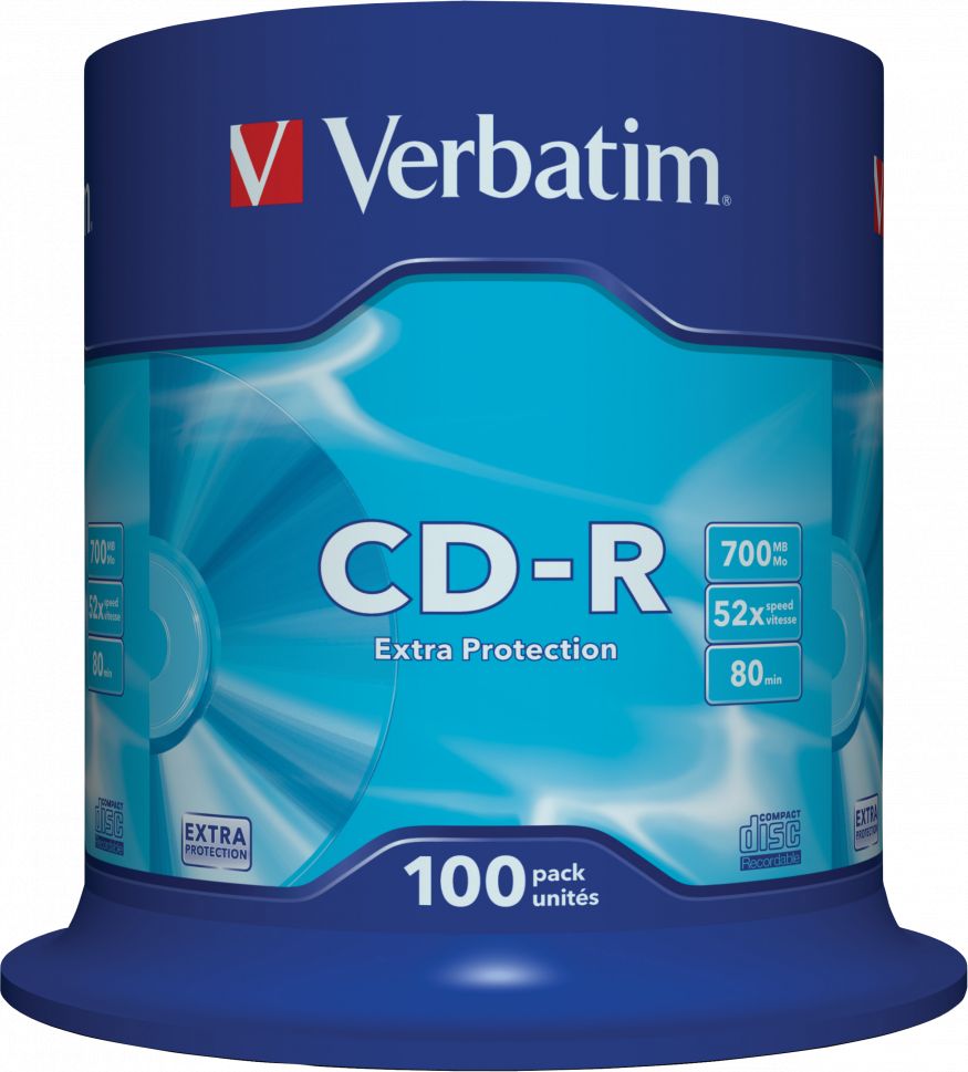 Verbatim CD-R 700 MB 52x 100 sztuk (43411)