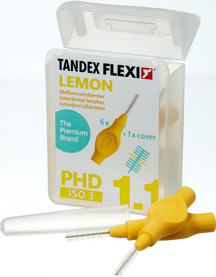 Tandex Tandex (6 szt.) szczoteczek Flexi Fine Lemon (żółty)