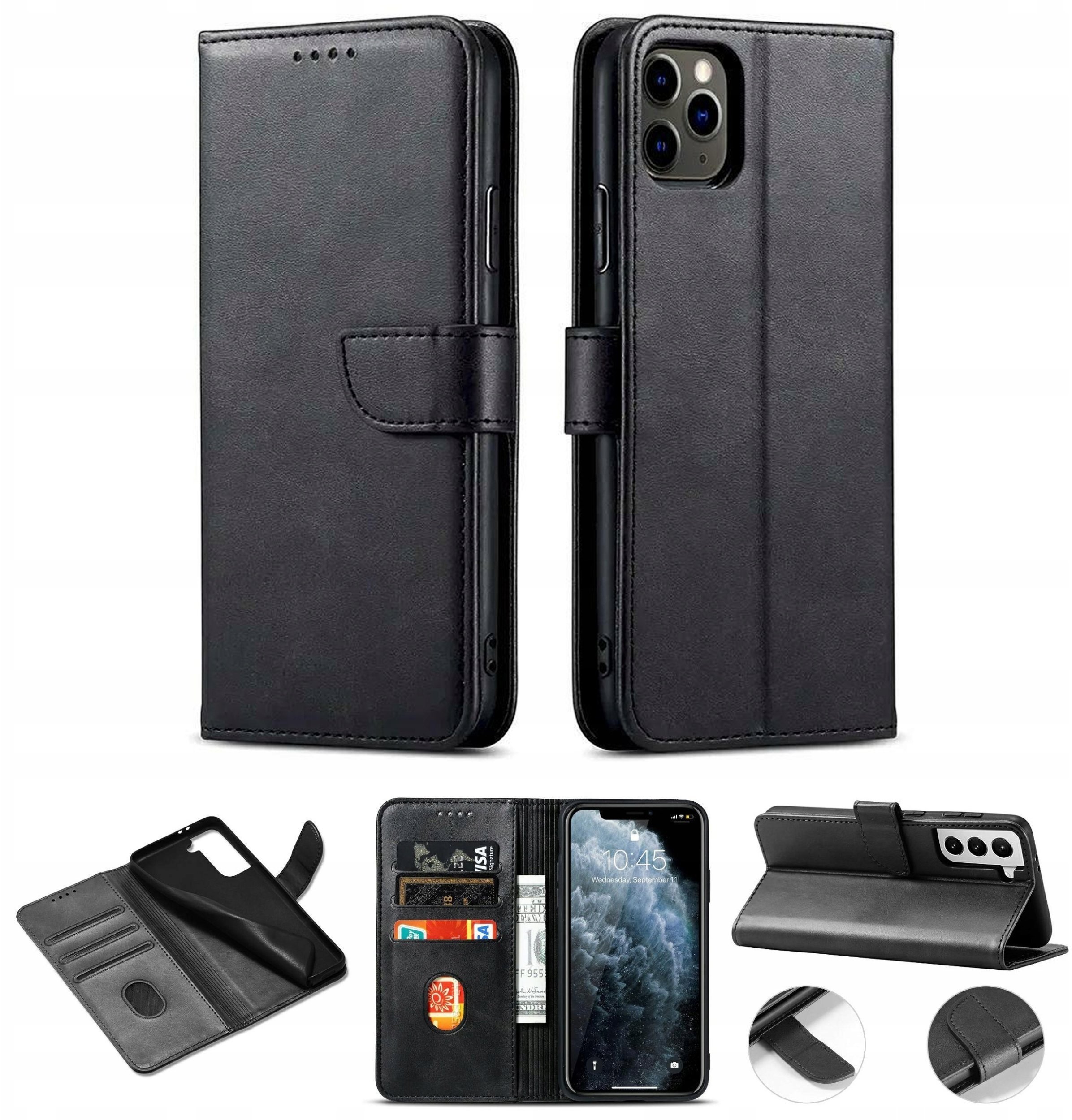 Kabura magneto wallet do Samsung Galaxy A17 5G czarny