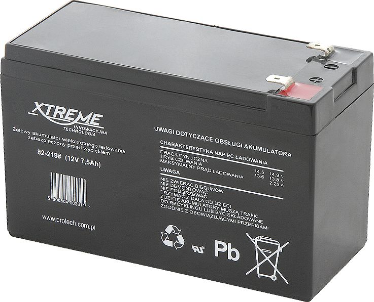 Xtreme Akumulator 12V/7.5Ah (82-219#)