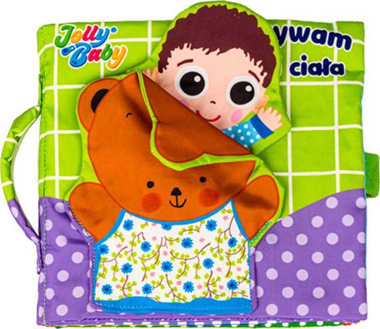Jolly Baby Książeczka Odkrywam części ciała 6m+ Jollybaby