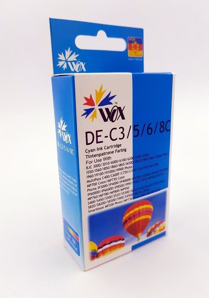 Tusz THI Zgodny Tusz Cyan do Canon S400 S450 S520 S600 S6300 BJC 3010 6100 i550 F30 F50 MPC400 / BCI3EC BCI6EC 4480A002 / Niebieski / 14.5 ml / zamien