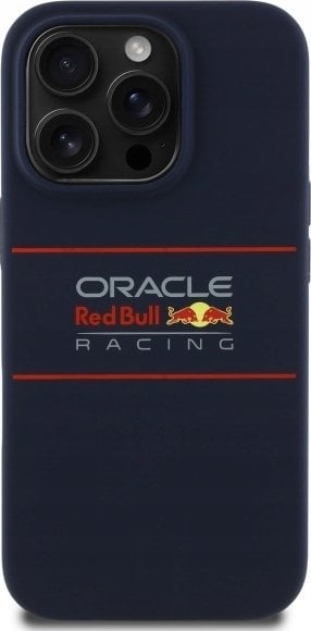Red Bull RBHMP14L24SIHSRV iPhone 14 Pro 6.1" Hard Case Navy Silicone Horizontal Logo MagSafe