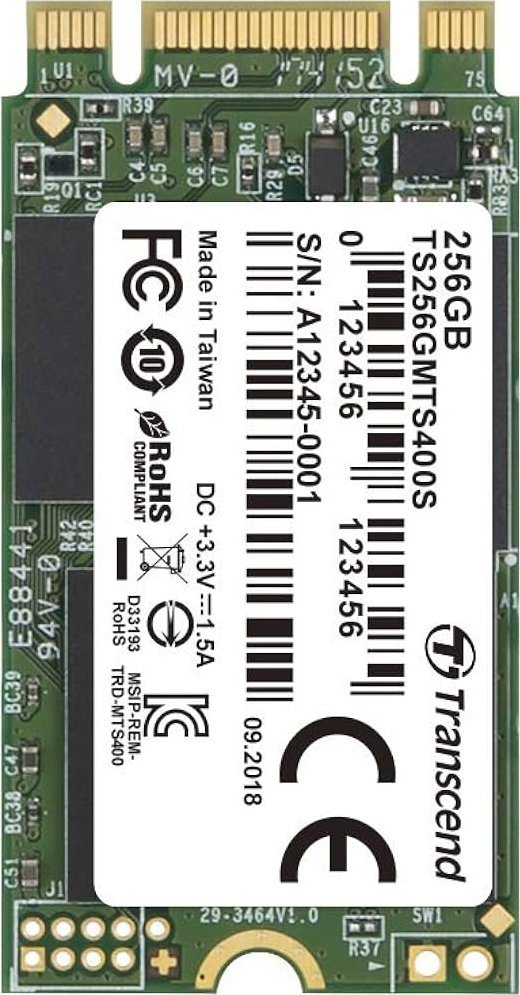 Dysk SSD Transcend MTE400S 256GB M.2 2242 PCI-E x4 Gen3 NVMe (TS256GMTE400S)