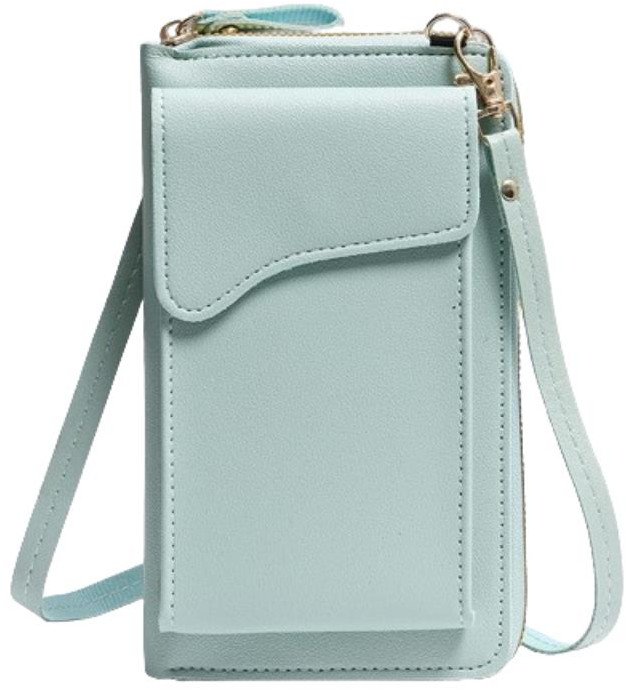 Torebka / saszetka na telefon z funkcją portfela, (18*11*5cm), MINT / MIĘTOWY