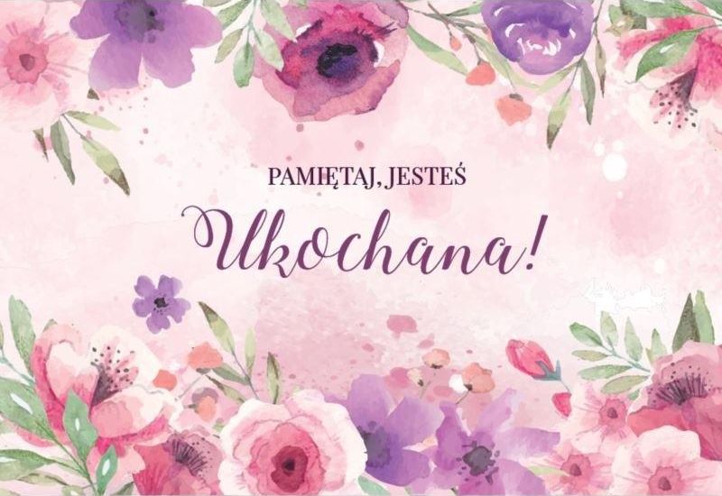 Szaron Magnes na lodówkę - Pamiętaj jesteś ukochana kwiat