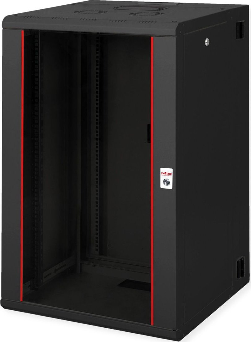 Roline ROLINE Wandgeh�use Pro 48,26cm 19Zoll 20 HE 600x600 BxT zweiteilig schwenkbar schwarz