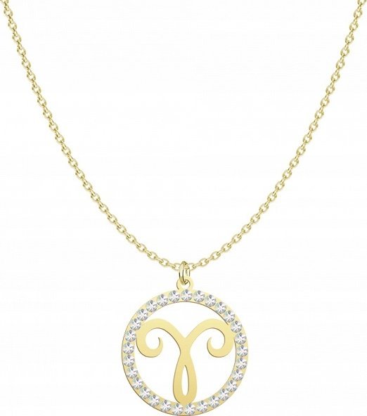 Radziszewska Jewellery Naszyjnik Złoty Baran Zodiak Znak Zodiaku 925 Prezent Łańcuszek DEDYKACJA