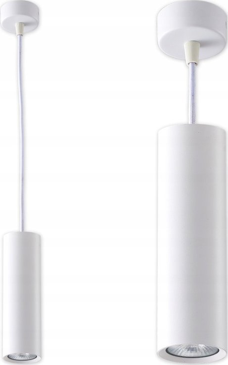 Kinkiet Bemko Oprawa wisząca kinkiet sufitowy Idar GU10 60x200mm regulowany kabel 1m Oprawa wisząca kinkiet sufitowy Idar GU10 60x200mm regulowany kab