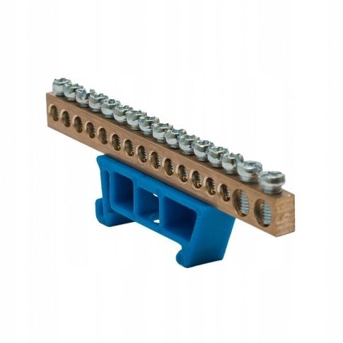 Listwa zaciskowa 14x10mm2 + 2x25mm2 niebieska TH 35-16/25/N 48.565