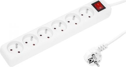 Listwa zasilająca Blow PR 6 gniazd 1.5 m biała (98-040)