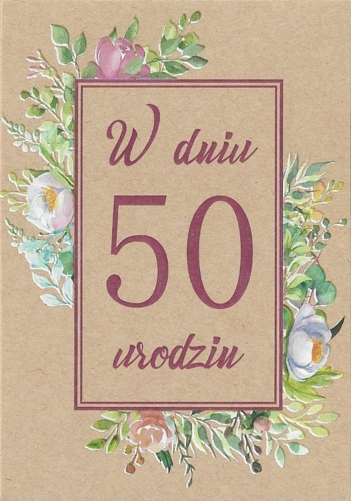 Kartka okolicznościowa Urodziny 50