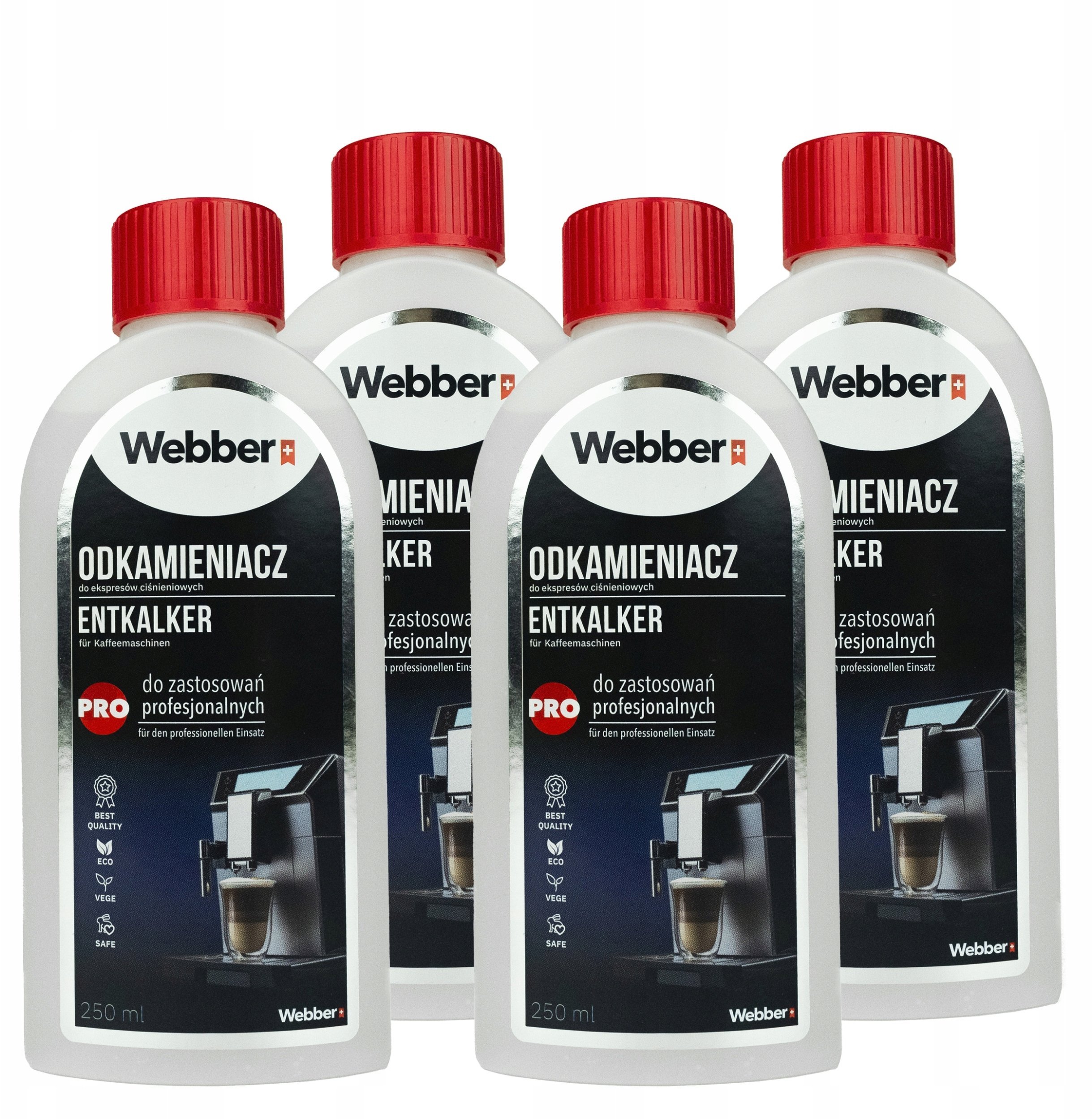 MOCNY Odkamieniacz w Płynie 1L UNIWERSALNY DUŻY WEBBER do Ekspresu -1000ml