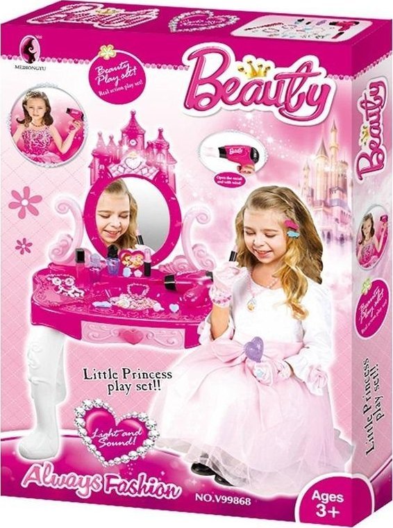 Zestaw toaletka z krzese?kiem + akcesoria