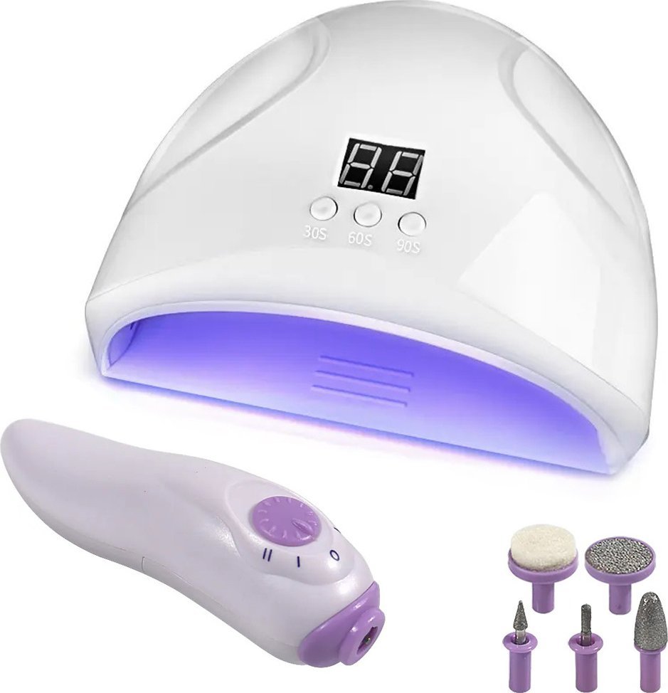 Verk Zestaw do hybryd lampa 12 led uv 12w frezarka Zestaw do hybryd lampa 12 led uv 12w frezarka