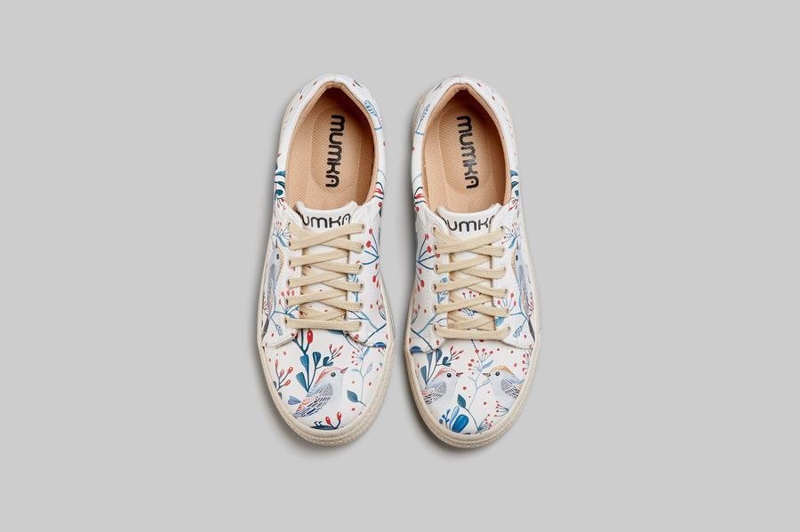 Mumka Shoes Sneakersy wegańskie Niebieskie Ptaki Mumka-41
