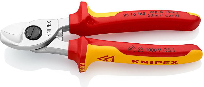 Knipex Nożyce do cięcia kabli izolowane do 1000V 165mm (9516165)