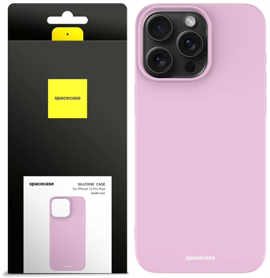 SpaceCase Etui Silicone Case iPhone 15 Pro Max lilac standard
