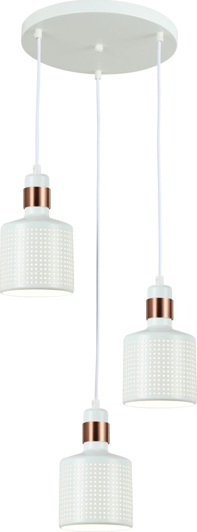 Lampa wisząca Italux Restenza nowoczesna biały (PND-2439-3-WH)
