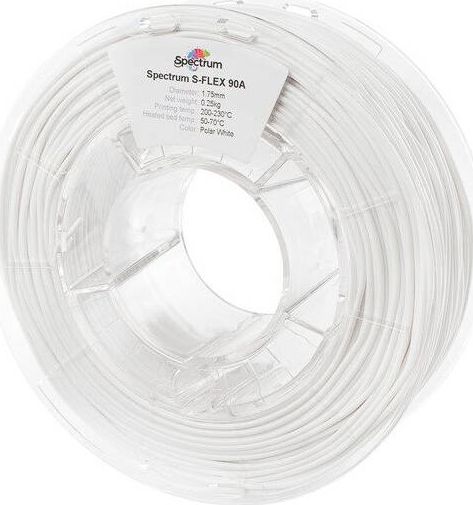 Spectrum Filament S-FLEX 90A Polar White 1,75 mm/0,25 kg
