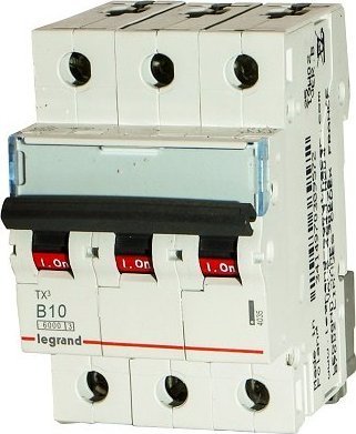 Legrand Wył.nadpr.6kA AC 3p B10A S-303 Legrand TX3 605548