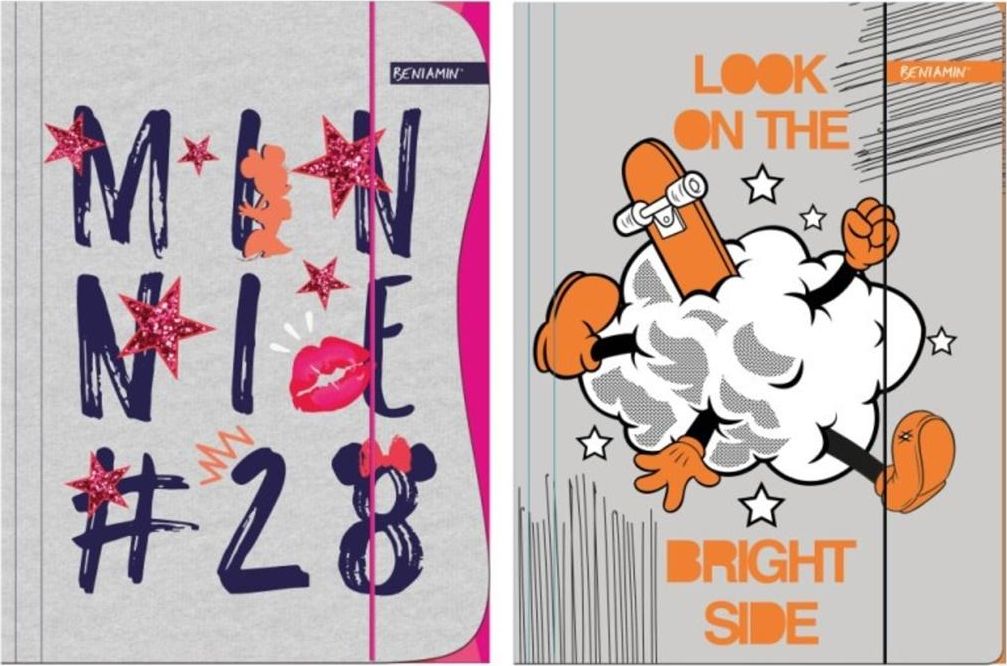 Beniamin Teczka z gumką A4 Minnie&Mickey mix