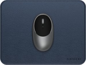 Podkładka na biurko ze skóry wegańskiej Satechi Premium Mouse Pad (blue)