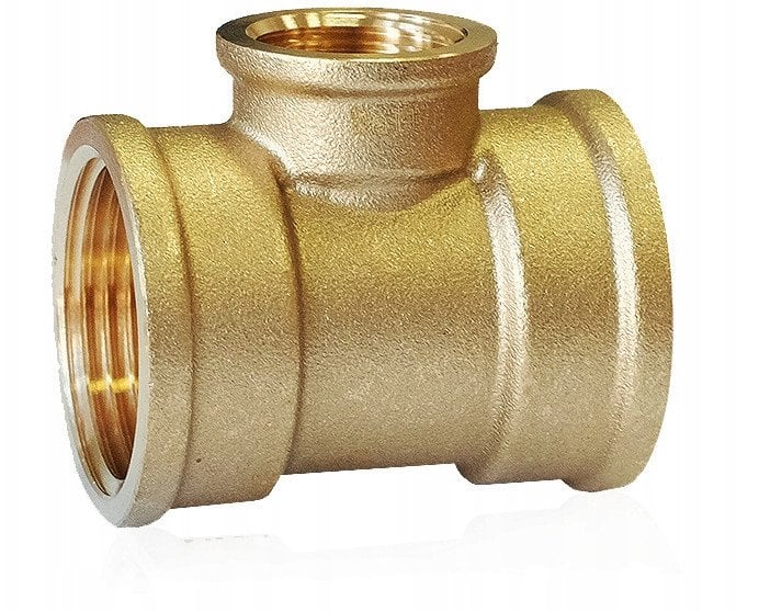 Trójnik mosiężny red. normal 1x1/2 x1