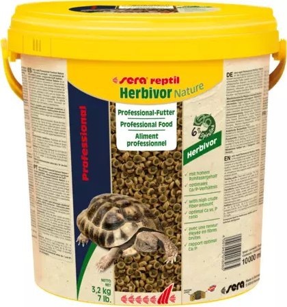Sera Pokarm Reptil Professional Herbivor Nature 10 l, granulat - gady