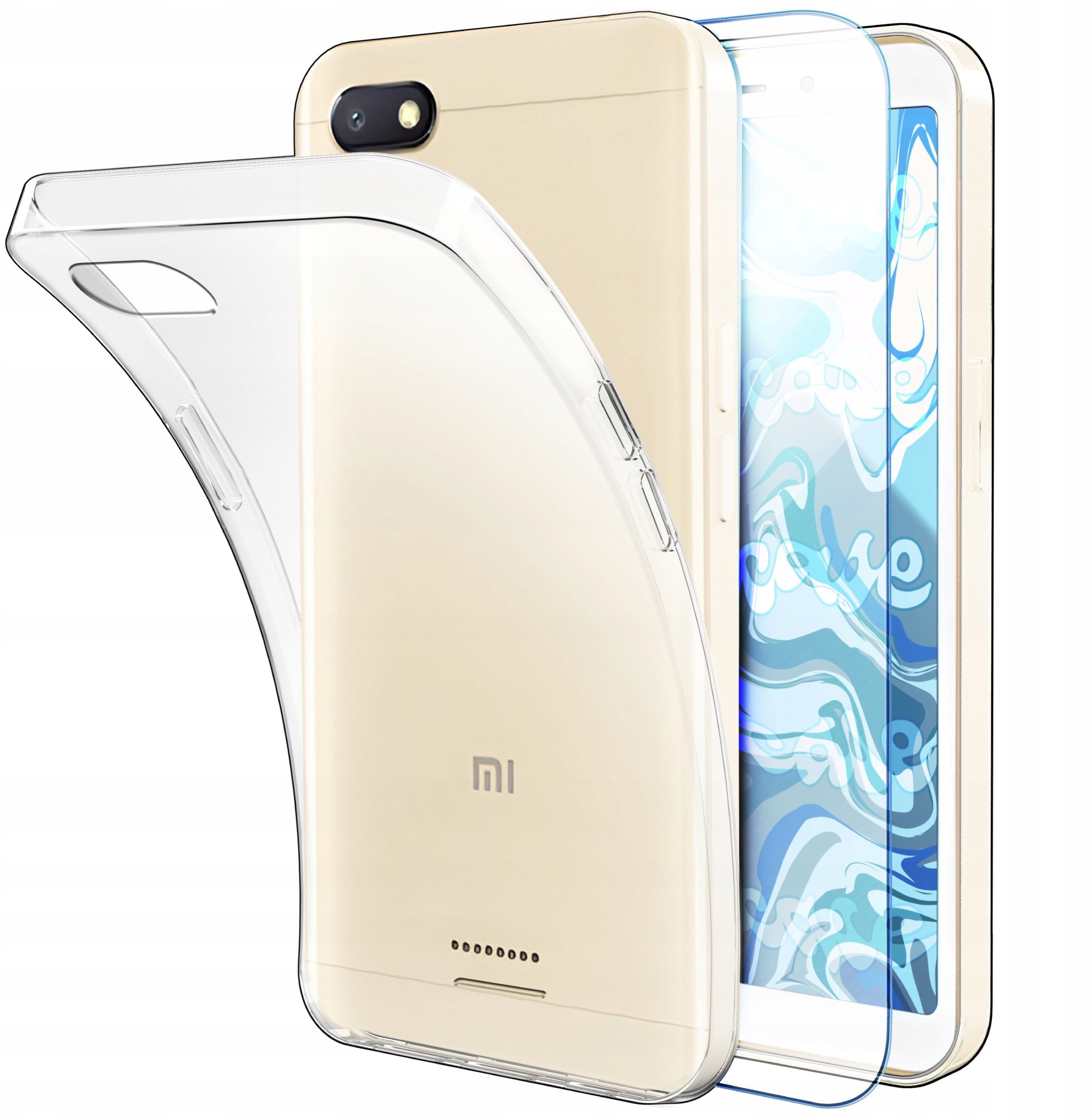 ETUI DO XIAOMI REDMI 6A OBUDOWA CASE SILIKON SLIM POKROWIEC CLEAR SZKŁO