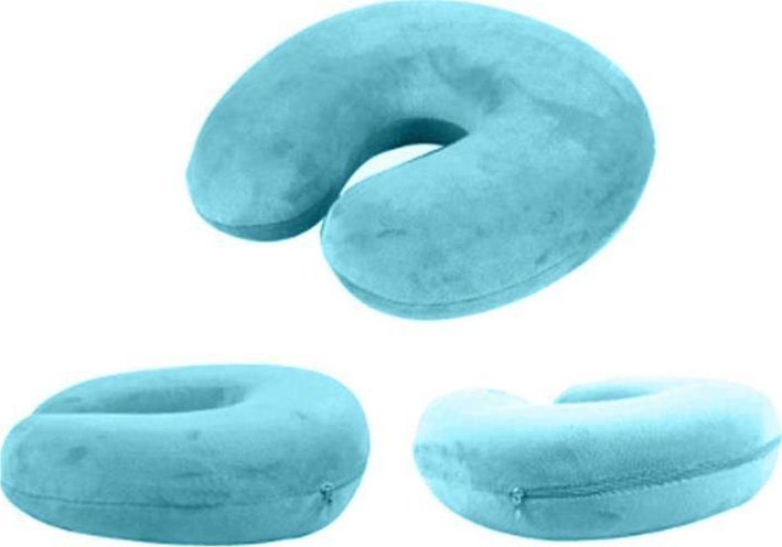 Aptel PODRÓŻNA PODUSZKA Samochodowa Typ Rogal niebieska AG353F