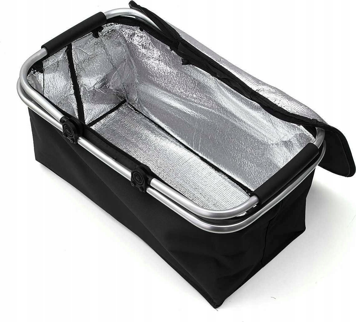 KOSZ PIKNIKOWY SKŁADANY TERMICZNY TURYSTYCZNY KOSZYK NA ZAKUPY IZOLACYJNY