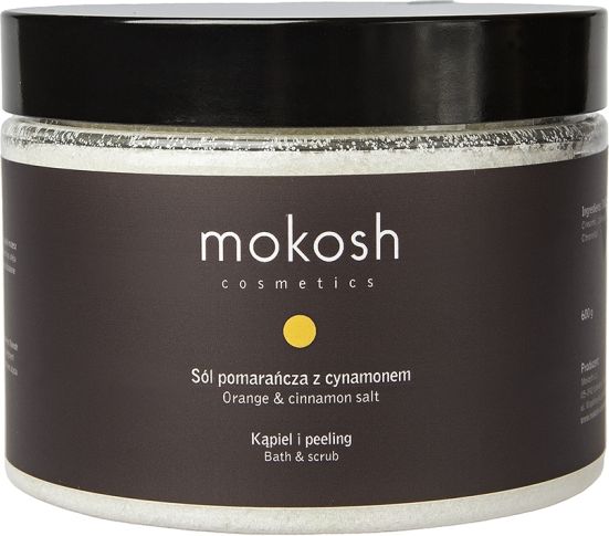 Mokosh Sól Pomarańcza z cynamonem 600g