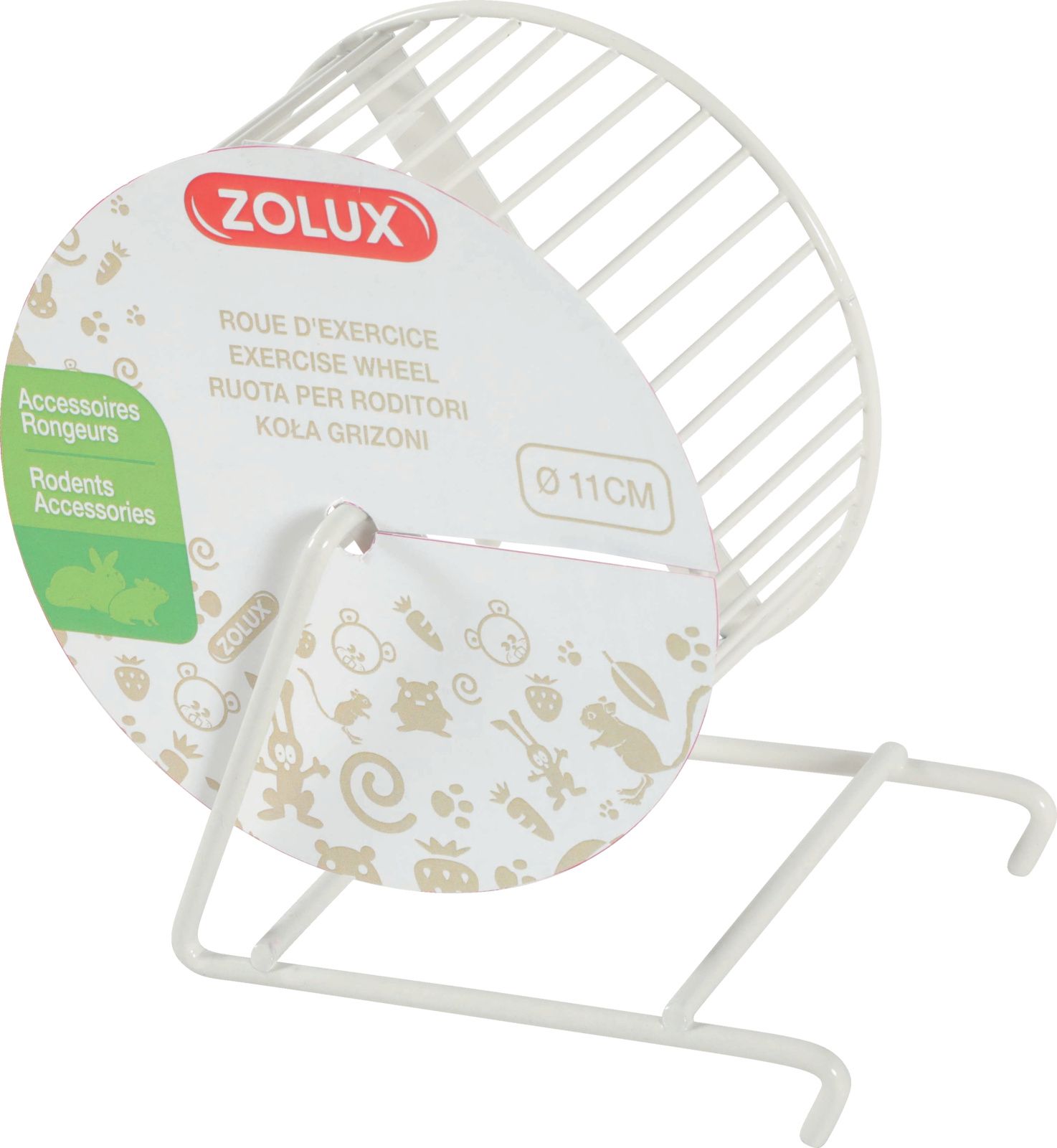 Zolux Kołowrotek metalowy 11 cm kol. beżowy