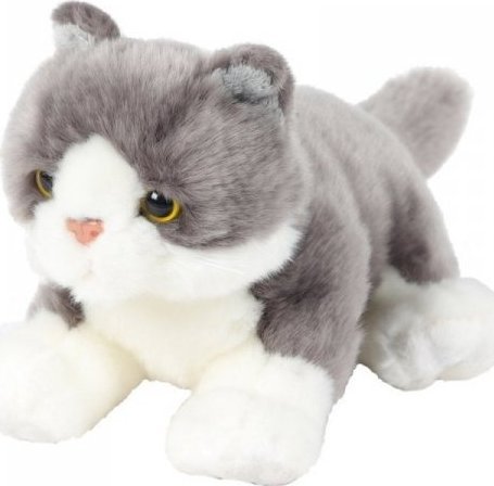 Beppe Maskotka Kot leżący szary 30 cm