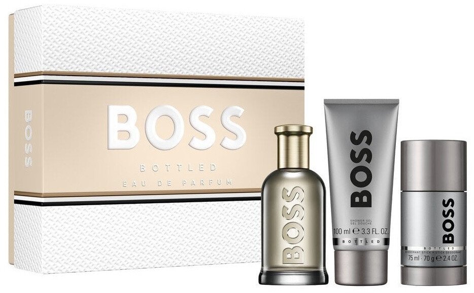 Hugo Boss Bottled Żel Po Prysznic 100Ml + Dezodorant W Sztyfcie 75Ml + Woda Perfumowana - 100Ml