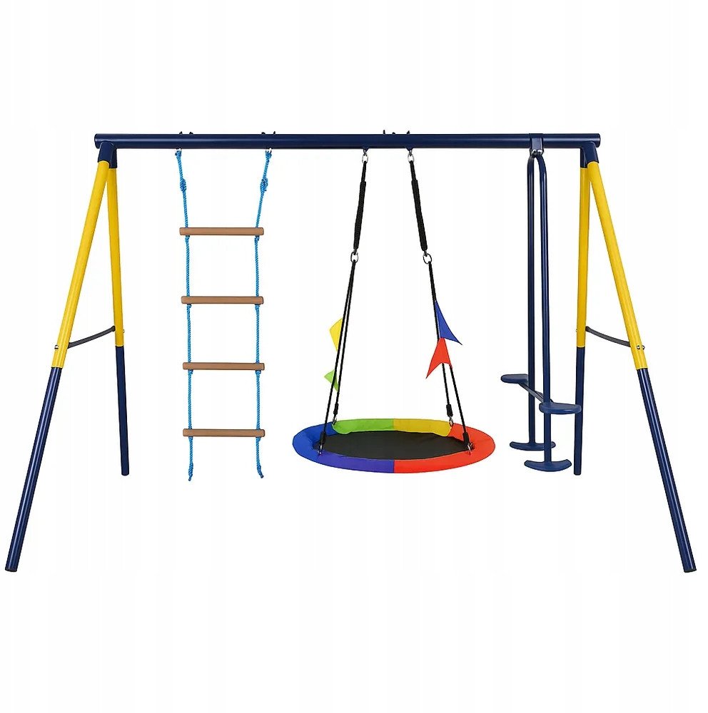 Black Forest Frame Swing, Nest Swing + Ladder + 263x185x185cm
