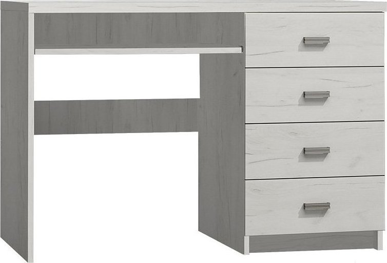 Elior Biurko w dekorze kraft biały - Dagna 16X