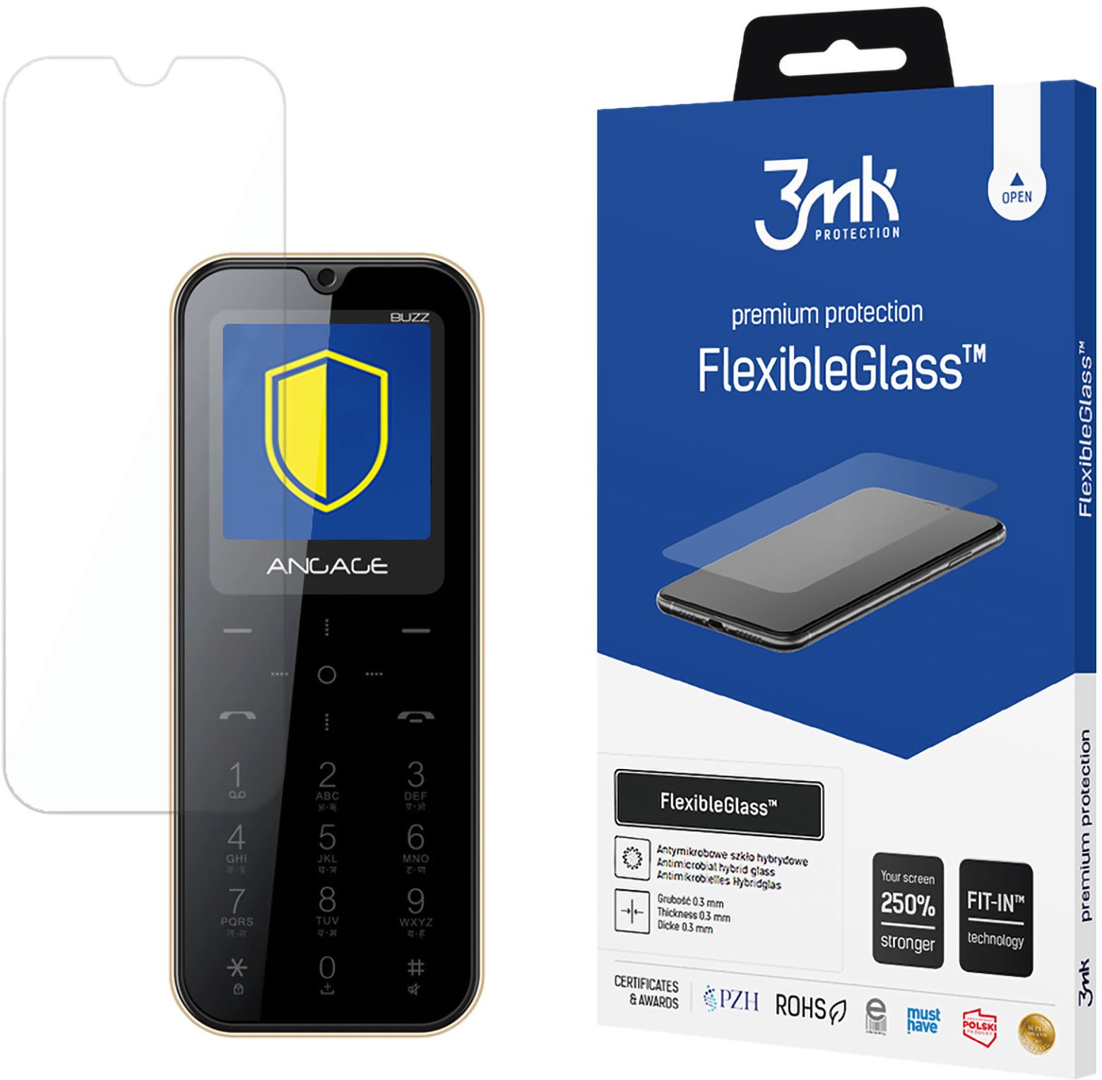 ANGAGE BUZZ - 3MK FLEXIBLEGLASS