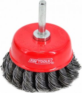 AWTools szczotka doczołowa trzpieniowa skręcana 75mm (AW55163)