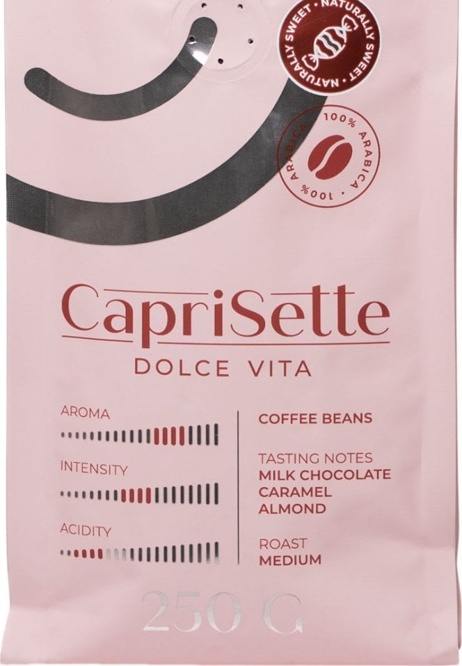 Coffee beans Caprisette Dolce Vita, 250 g